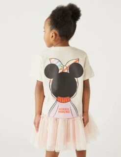 Pure Cotton Minnie Mouse™ T-Shirt (2-8 Yrs) 10 Pure Cotton Minnie Mouse™ T-Shirt (2-8 Yrs) -School Uniform Store SD 04 T77 6292C K0 X EC 2