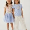 2pk Pure Cotton Disney Frozen™ Tops -School Uniform Store SD 04 T77 6304C E0 X EC 0