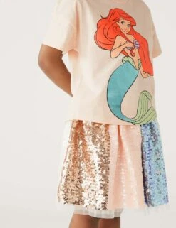 Pure Cotton Disney Princess™ T-Shirt (2-8 Yrs) -School Uniform Store SD 04 T77 6305C PY X EC 1