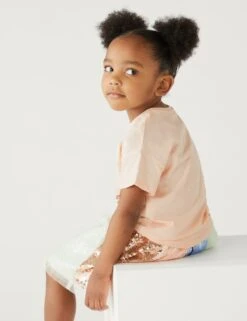 Pure Cotton Disney Princess™ T-Shirt (2-8 Yrs) -School Uniform Store SD 04 T77 6305C PY X EC 2