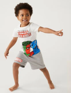 Marvel™ Super Heroes Short Pyjama Set (3-12 Yrs)