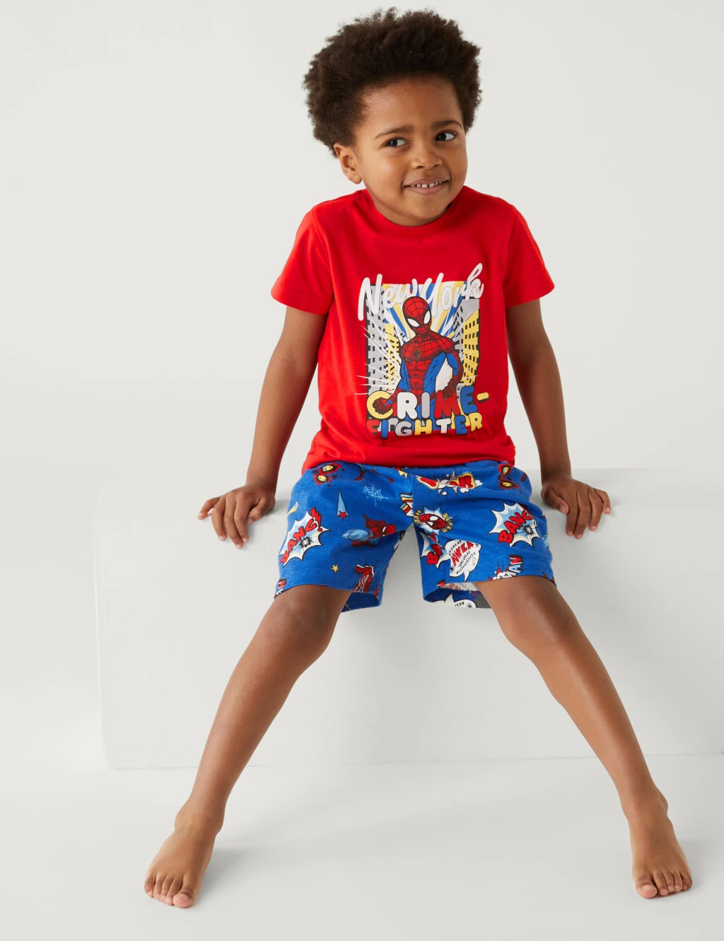 Spider-Man™ New York Short Pyjama Set (2-8 Yrs) 3 Spider-Man™ New York Short Pyjama Set (2-8 Yrs)