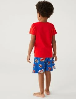 Spider-Man™ New York Short Pyjama Set (2-8 Yrs) 9 Spider-Man™ New York Short Pyjama Set (2-8 Yrs) -School Uniform Store SD 04 T86 3019C B4 X EC 1