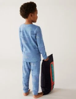 Pure Cotton Transport Pyjamas (1-8 Yrs) -School Uniform Store SD 04 T86 3045Q E4 X EC 1