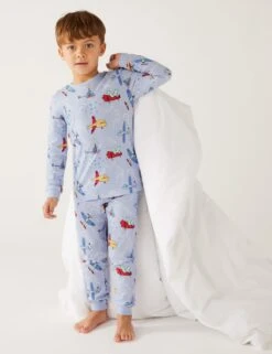 Cotton Rich Transport Pyjamas (1-8 Yrs)
