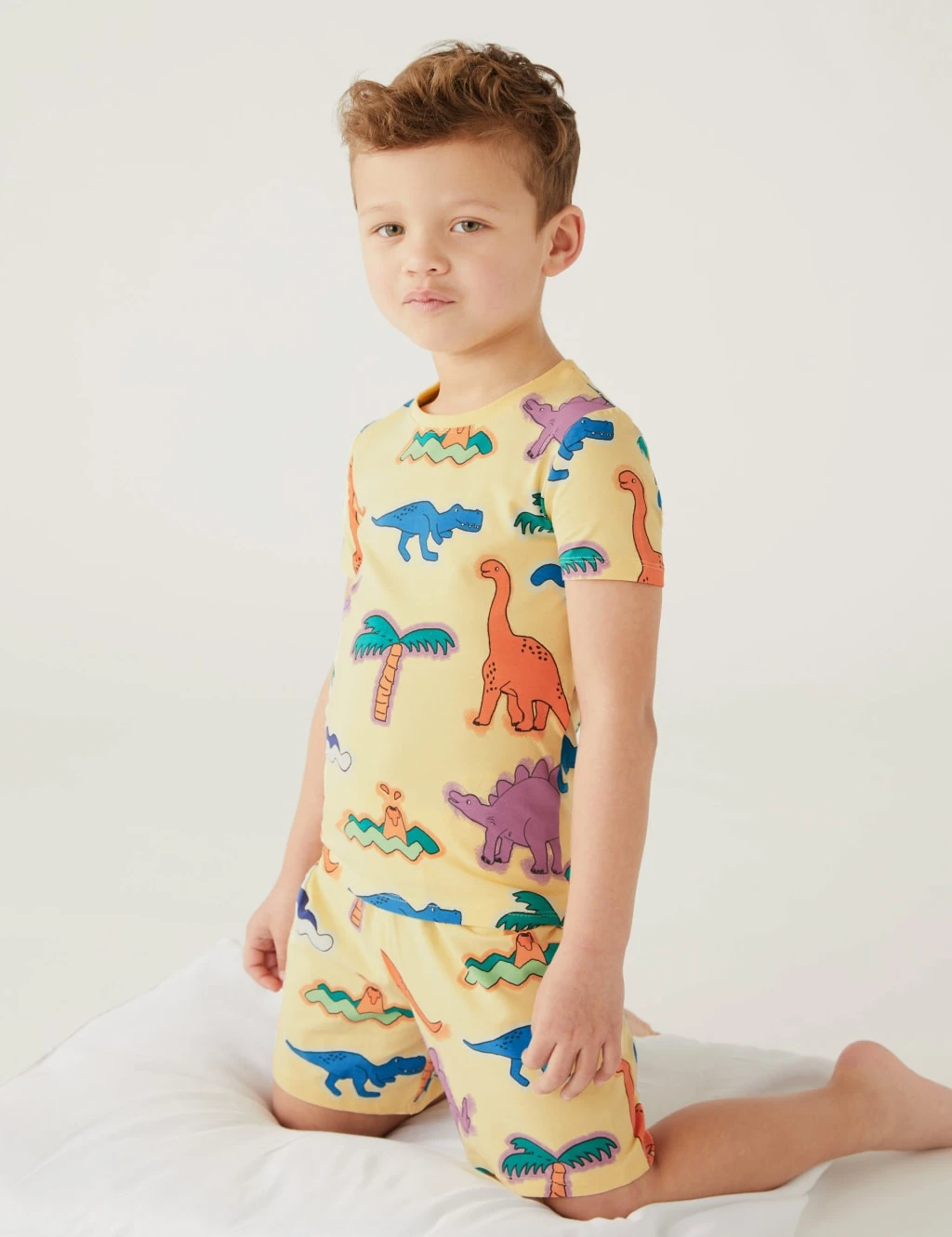 Cotton Rich Dinosaur Short Pyjama Set (1-8 Yrs) 3 Cotton Rich Dinosaur Short Pyjama Set (1-8 Yrs)