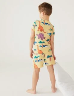 Cotton Rich Dinosaur Short Pyjama Set (1-8 Yrs) 8 Cotton Rich Dinosaur Short Pyjama Set (1-8 Yrs) -School Uniform Store SD 04 T86 3756E R4 X EC 1