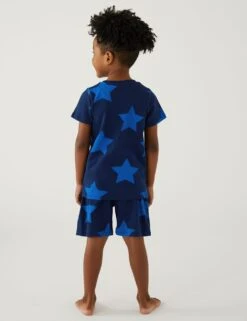 3pk Pure Cotton Patterned Short Pyjama Sets (1-8 Yrs) 8 3pk Pure Cotton Patterned Short Pyjama Sets (1-8 Yrs) -School Uniform Store SD 04 T86 3793Q F4 X EC 1