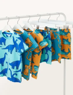 3pk Pure Cotton Animal Short Pyjama Sets (1-8 Yrs)