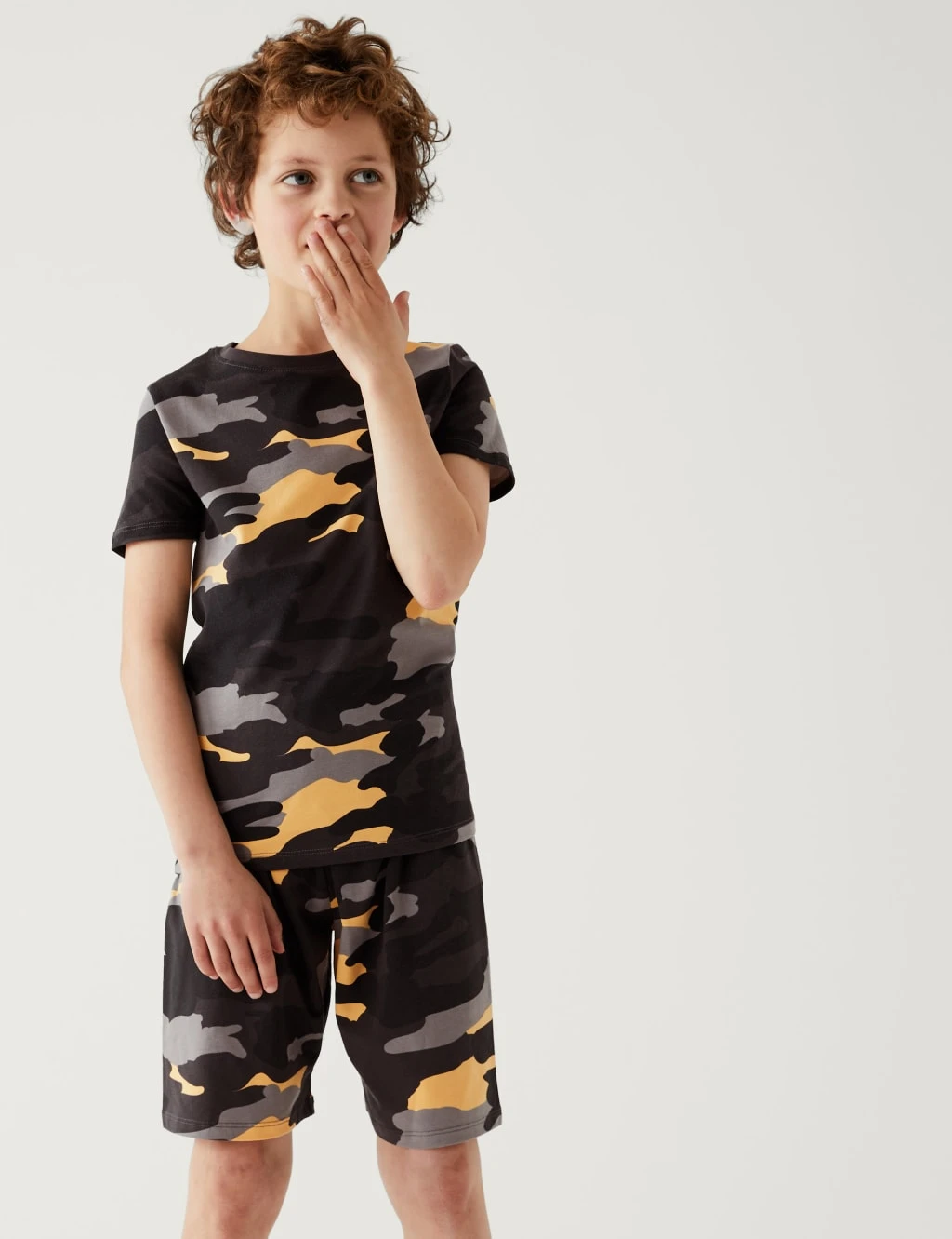 Cotton Rich Camouflage Short Pyjama Set (7-16 Yrs) 3 Cotton Rich Camouflage Short Pyjama Set (7-16 Yrs)