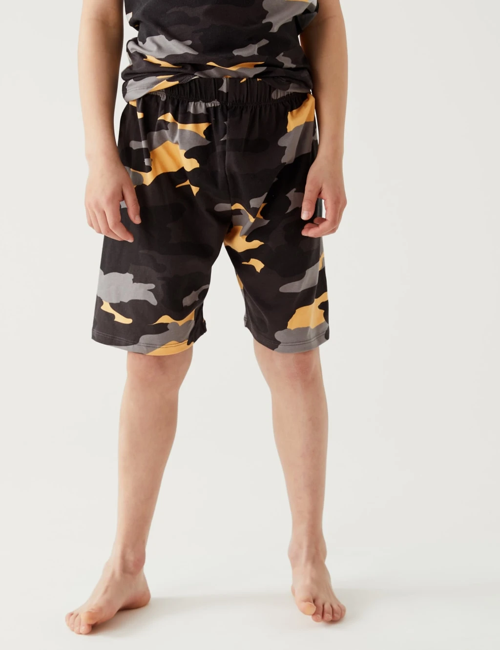 Cotton Rich Camouflage Short Pyjama Set (7-16 Yrs) 6 Cotton Rich Camouflage Short Pyjama Set (7-16 Yrs) - Image 4