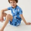 Cotton Rich Football Short Pyjama Set (7-16 Yrs) 1 Cotton Rich Football Short Pyjama Set (7-16 Yrs) -School Uniform Store SD 04 T86 5209E E4 X EC 0
