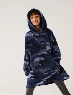 Fleece Camouflage Oversized Hoodie (7-16 Yrs)