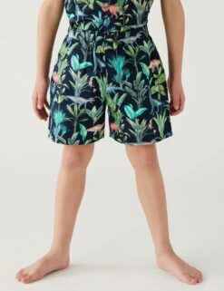 Pure Cotton Dinosaur Short Pyjama Set (1-16 Yrs) -School Uniform Store SD 04 T86 7031X E4 X EC 2