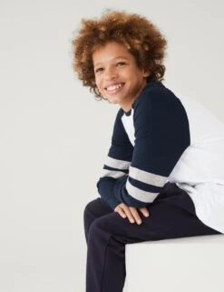 Pure Cotton Striped Top (6-16 Yrs)