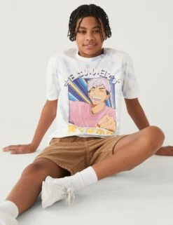 Pure Cotton Tie Dye Anime T-Shirt (6-16 Yrs)