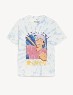 Pure Cotton Tie Dye Anime T-Shirt (6-16 Yrs) 7 Pure Cotton Tie Dye Anime T-Shirt (6-16 Yrs) -School Uniform Store SD 04 T87 2317M JA X EC 90