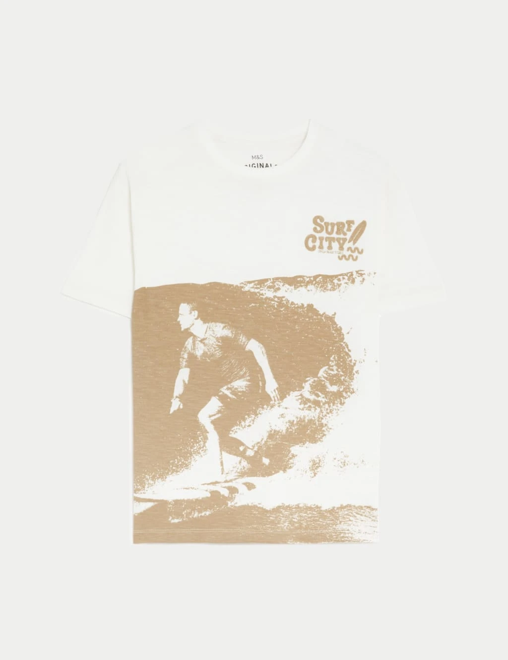 Pure Cotton Surf Print T-Shirt (6-16 Yrs) 3 Pure Cotton Surf Print T-Shirt (6-16 Yrs)