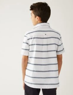 Pure Cotton Striped Shirt (6-16 Yrs) 9 Pure Cotton Striped Shirt (6-16 Yrs) -School Uniform Store SD 04 T87 2617S Z4 X EC 2