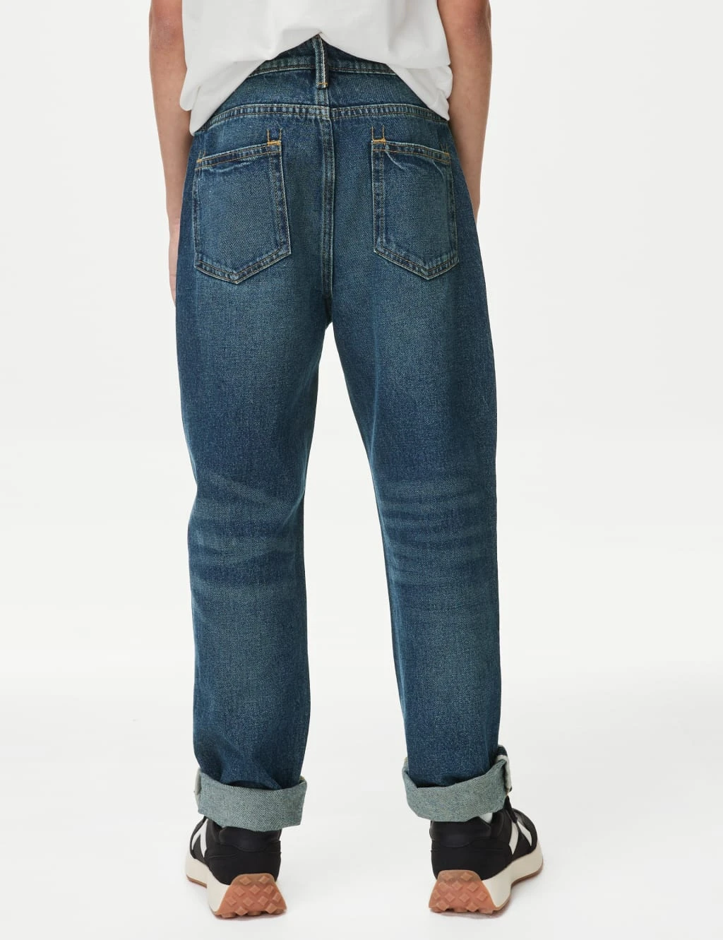 Relaxed Pure Cotton Jeans (6-16 Yrs) 7 Relaxed Pure Cotton Jeans (6-16 Yrs) - Image 5