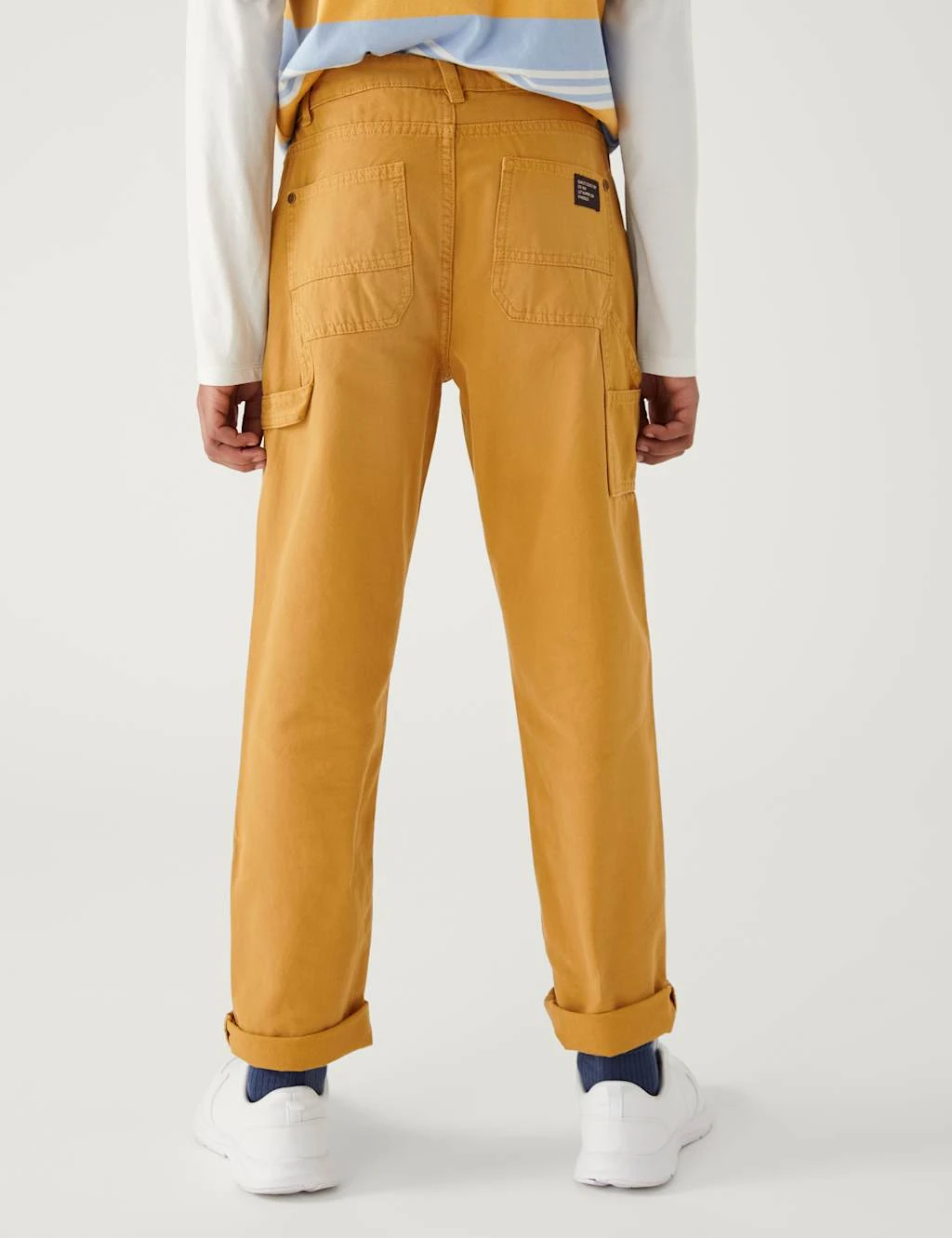 Pure Cotton Relaxed Trousers (6-16 Yrs) 8 Pure Cotton Relaxed Trousers (6-16 Yrs) - Image 6