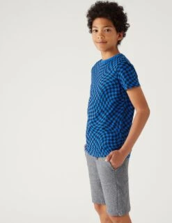 Pure Cotton Checked T-Shirt (6-16 Yrs)