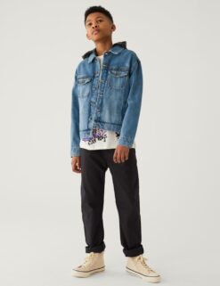 Denim Hooded Jacket (6-16 Yrs)
