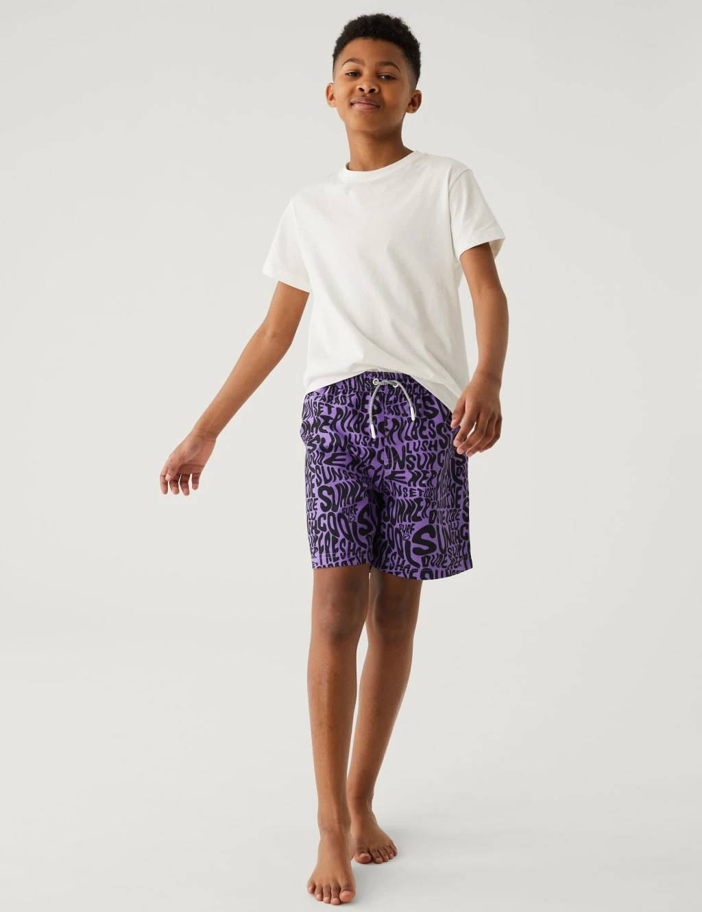 Printed Swim Shorts (6-16 Yrs) 3 Printed Swim Shorts (6-16 Yrs)