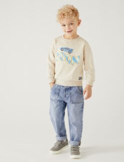 Pure Cotton Denim Jeans (2-8 Yrs)