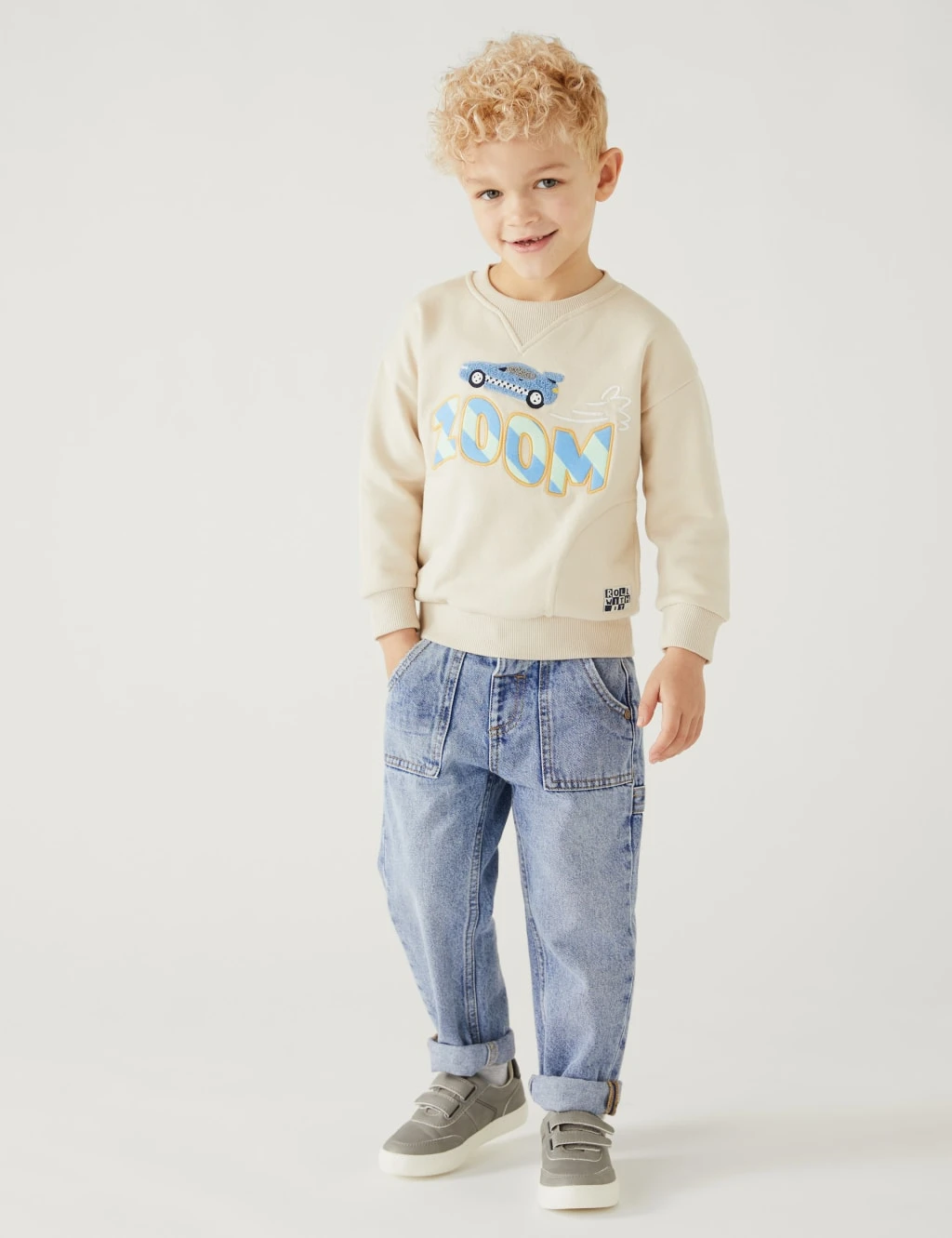 Pure Cotton Denim Jeans (2-8 Yrs) 3 Pure Cotton Denim Jeans (2-8 Yrs)