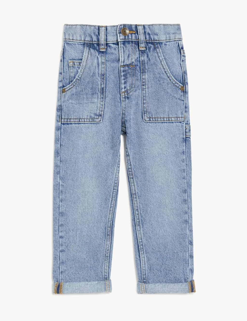 Pure Cotton Denim Jeans (2-8 Yrs) 4 Pure Cotton Denim Jeans (2-8 Yrs) - Image 2