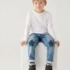 Regular Cotton Rich Star Embroidered Jeans (2-7 Yrs) -School Uniform Store SD 04 T88 1618J HD X EC 0