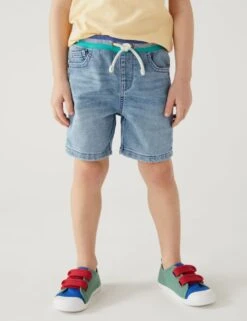 Cotton Rich Denim Shorts (2-8 Yrs) -School Uniform Store SD 04 T88 1842V HD X EC 2