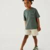Pure Cotton Dinosaur Shorts (2-8 Yrs) 2 Pure Cotton Dinosaur Shorts (2-8 Yrs) -School Uniform Store SD 04 T88 1848V SS X EC 0