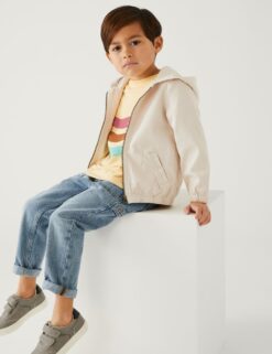 Cotton Rich Denim Hooded Jacket (2-8 Yrs)