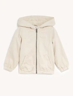 Cotton Rich Denim Hooded Jacket (2-8 Yrs) -School Uniform Store SD 04 T88 2555Y SS X EC 90