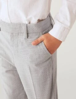 Checked Suit Trousers (2-8 Yrs) -School Uniform Store SD 04 T88 2705S T1 X EC 3