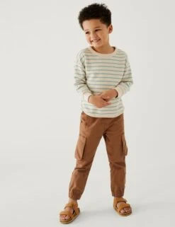 Pure Cotton Cargo Trousers (2-8 Yrs) 10 Pure Cotton Cargo Trousers (2-8 Yrs) -School Uniform Store SD 04 T88 2719V G2 X EC 1