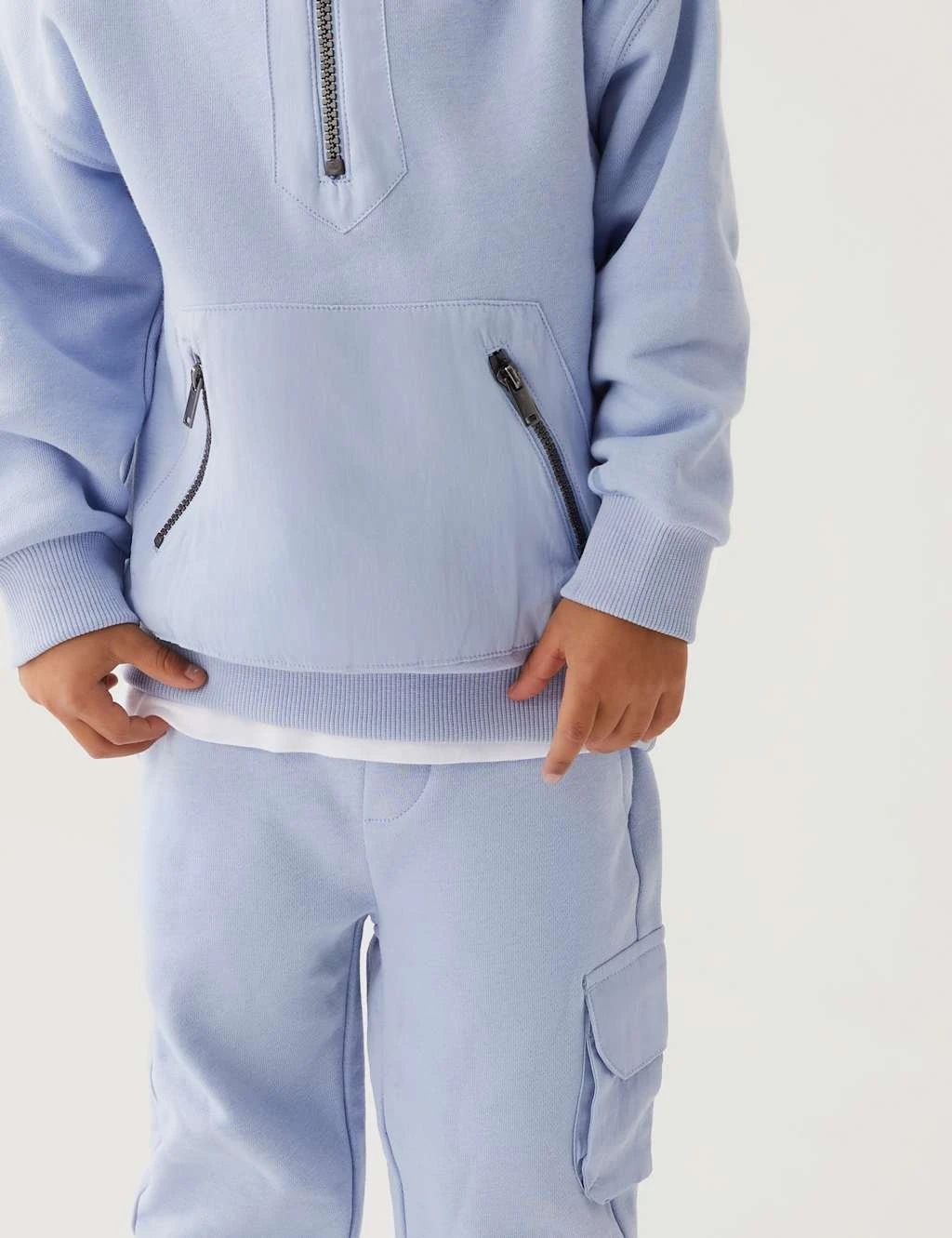 Cotton Rich Hooded Top & Bottom Outfit (2-8 Yrs) 5 Cotton Rich Hooded Top & Bottom Outfit (2-8 Yrs) - Image 3