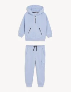 Cotton Rich Hooded Top & Bottom Outfit (2-8 Yrs) 8 Cotton Rich Hooded Top & Bottom Outfit (2-8 Yrs) -School Uniform Store SD 04 T88 4210T E0 X EC 90