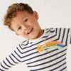 Pure Cotton Striped Shooting Star Top (2-8 Yrs) 1 Pure Cotton Striped Shooting Star Top (2-8 Yrs) -School Uniform Store SD 04 T88 4221B F4 X EC 0