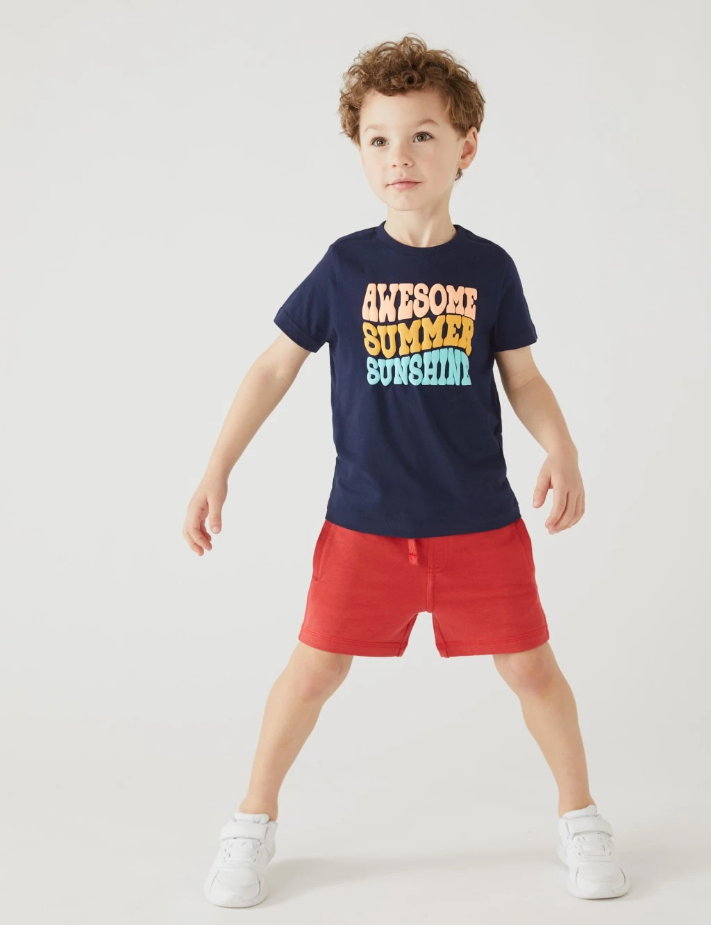 Pure Cotton Summer Slogan T-Shirt (2-8 Yrs) 5 Pure Cotton Summer Slogan T-Shirt (2-8 Yrs) - Image 3