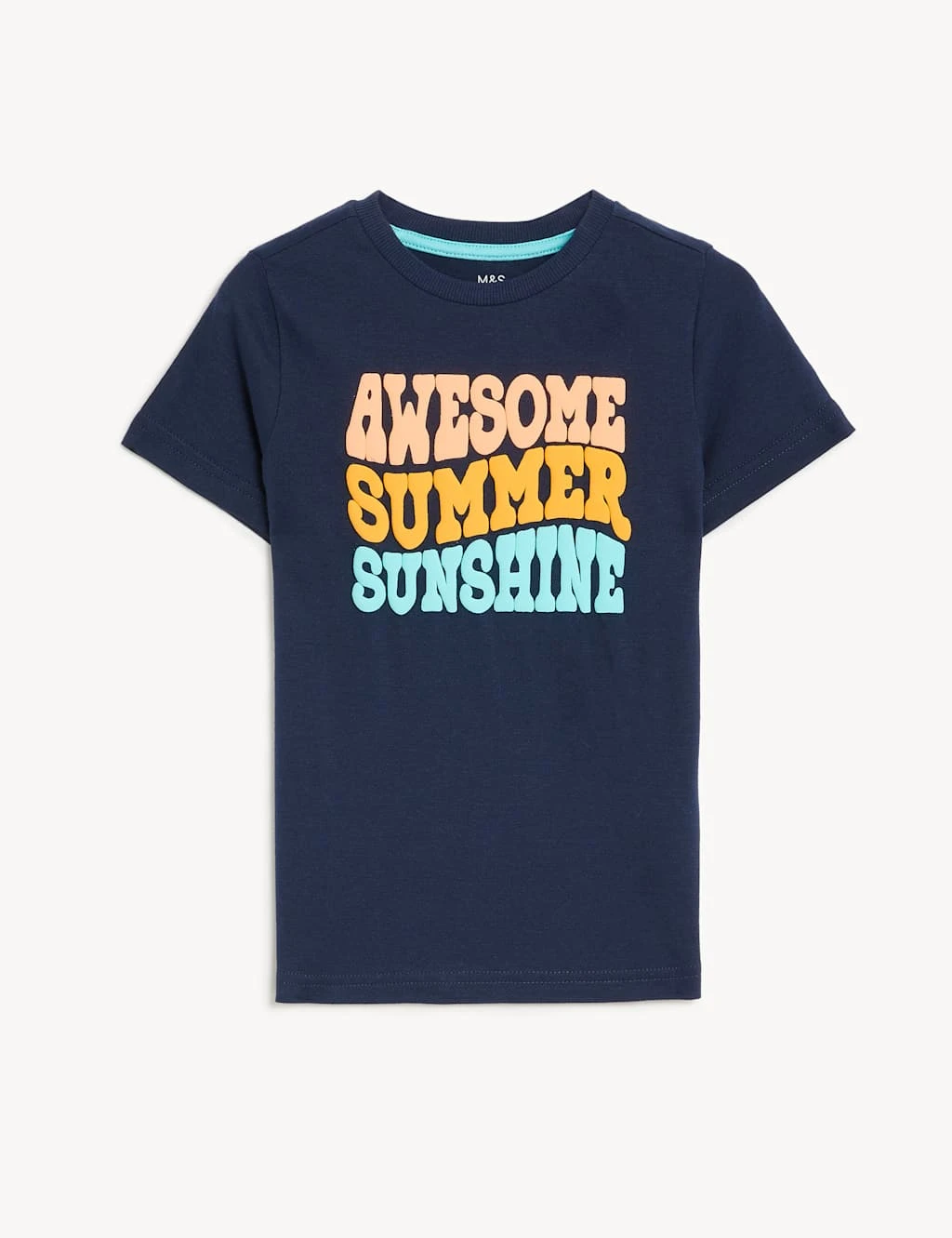 Pure Cotton Summer Slogan T-Shirt (2-8 Yrs) 4 Pure Cotton Summer Slogan T-Shirt (2-8 Yrs) - Image 2