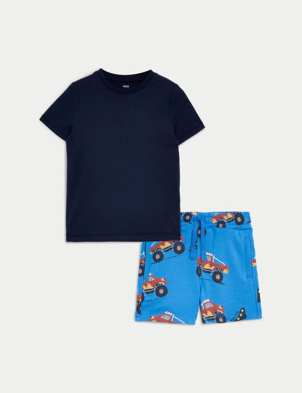 Cotton Rich Transport Top & Bottom Outfit (2-8 Yrs) 3 Cotton Rich Transport Top & Bottom Outfit (2-8 Yrs)