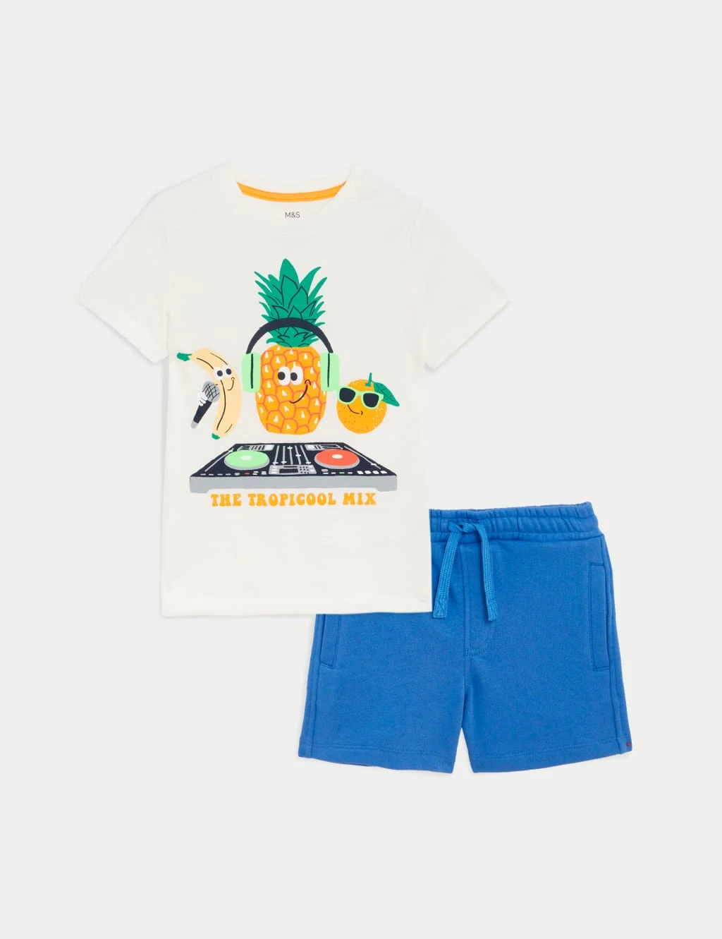 2pc Pure Cotton Tropical Mix Outfit (2-8 Yrs) 3 2pc Pure Cotton Tropical Mix Outfit (2-8 Yrs)