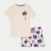 2pc Pure Cotton Palm Tree Outfit (2-8 Yrs) 2 2pc Pure Cotton Palm Tree Outfit (2-8 Yrs) -School Uniform Store SD 04 T88 4258E K4 X EC 90