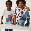 2pk Cotton Rich Spider-Man™ T-Shirts (2-8 Yrs)