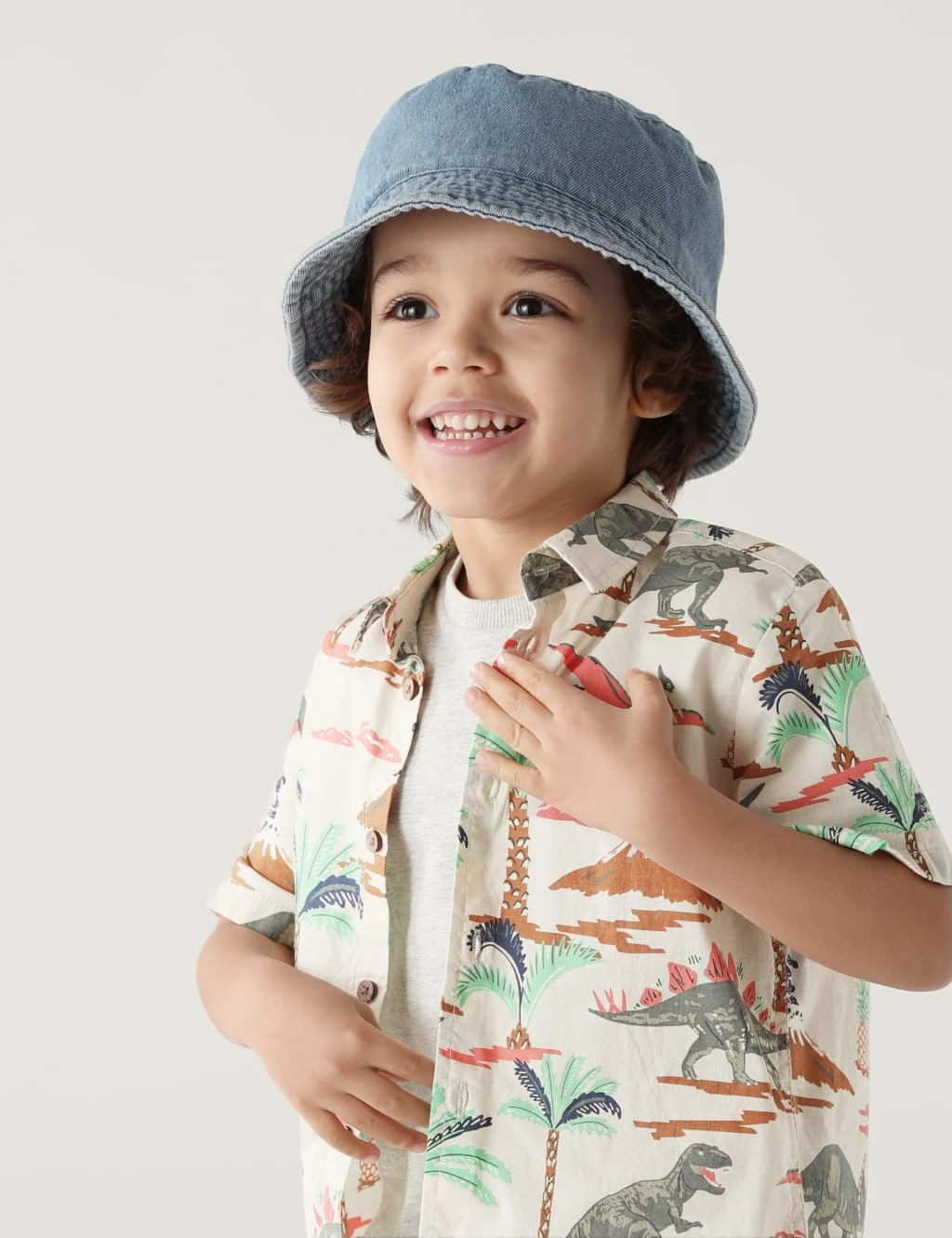 2pc Pure Cotton Dinosaur Shirt And T-Shirt (2-7 Yrs) 3 2pc Pure Cotton Dinosaur Shirt And T-Shirt (2-7 Yrs)