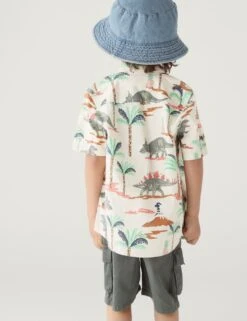 2pc Pure Cotton Dinosaur Shirt And T-Shirt (2-7 Yrs) 11 2pc Pure Cotton Dinosaur Shirt And T-Shirt (2-7 Yrs) -School Uniform Store SD 04 T88 4829J K4 X EC 3