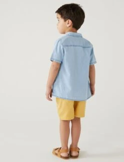 2pc Denim Shirt & T-Shirt Set (2-8 Yrs) 11 2pc Denim Shirt & T-Shirt Set (2-8 Yrs) -School Uniform Store SD 04 T88 4830J HP X EC 3